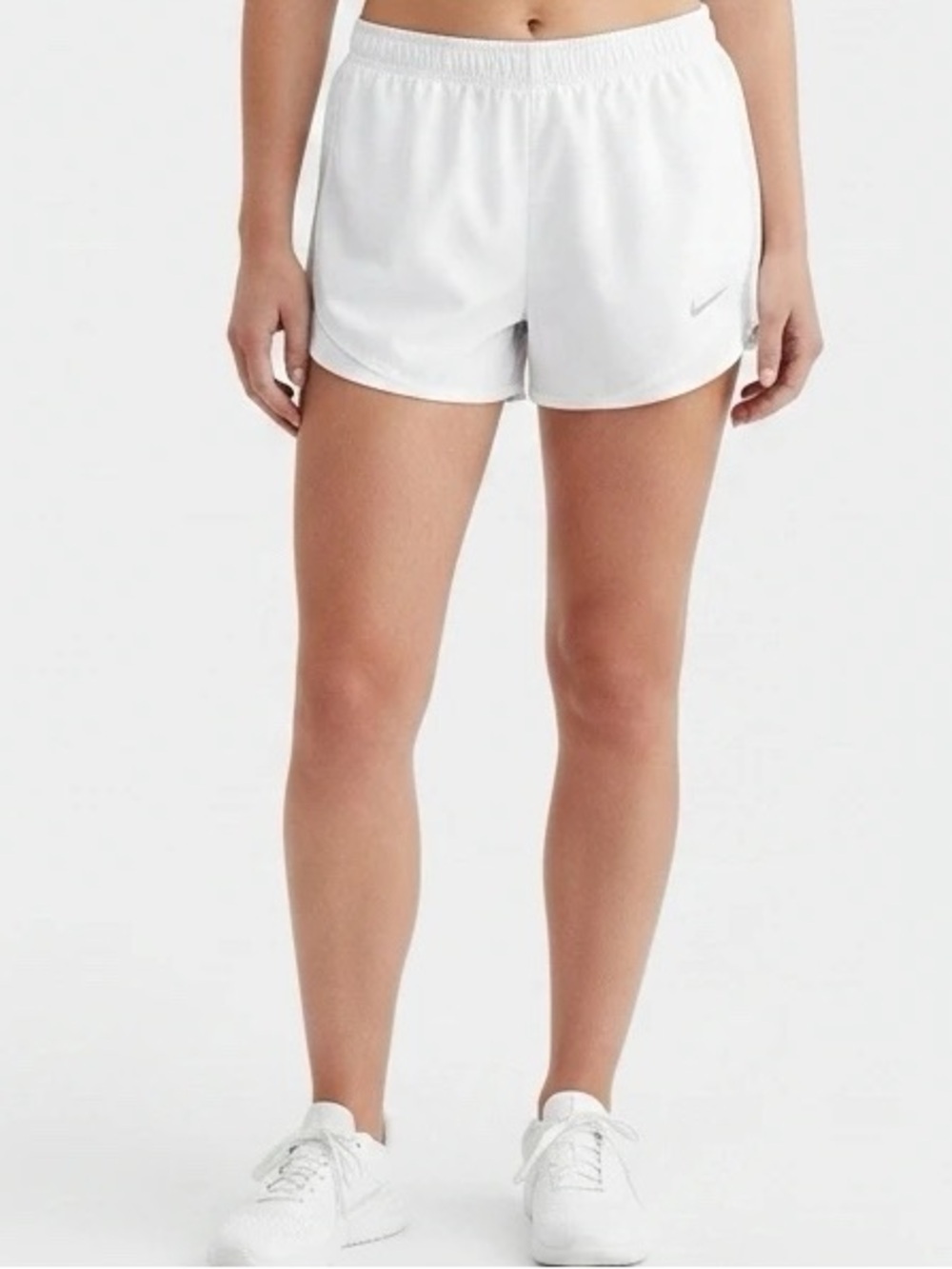 Nike White Athletic Running Shorts